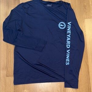 Vineyard Vines Men's Navy Long Sleeve Shirt
